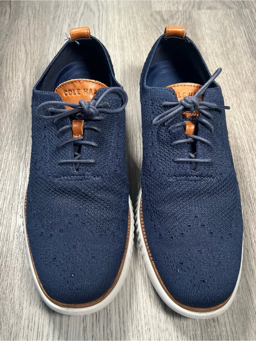 Cole Haan 2.ZeroGrand Stitchlite Men's Size 11 Blue Knit Shoes Sneakers C27569